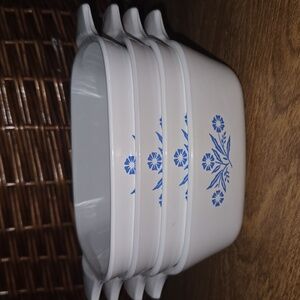 Corning Ware Cornflower Petite Pan P41-B - set of 4